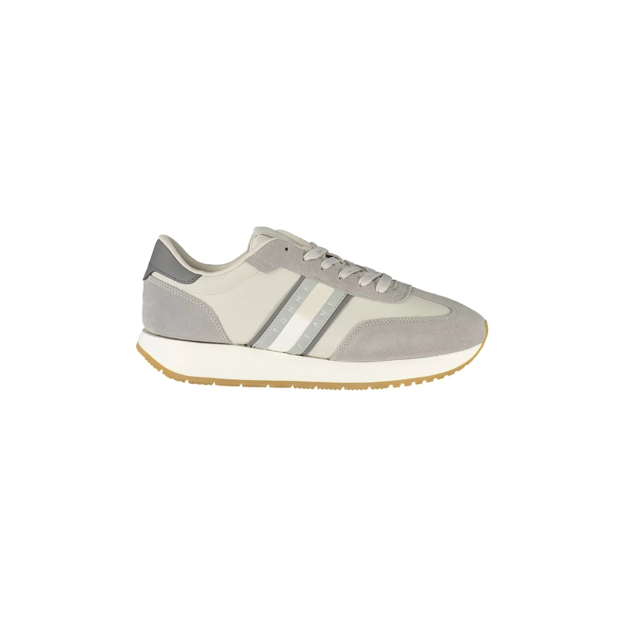 TOMMY HILFIGER Scarpe Sneakers Uomo Grigie con Dettagli a Contrasto Grigio - foto prodotto
